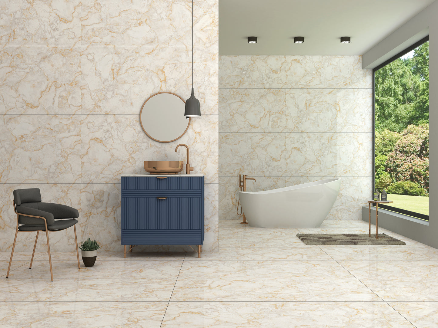 CARRELAGE LUXE EFFET MARBRE DEVASHYA GOLD