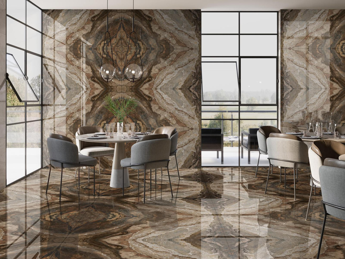 CARRELAGE LUXE EFFET MARBRE VETRO BOOKMATCH